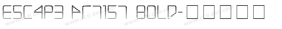 Escape Artist Bold字体转换